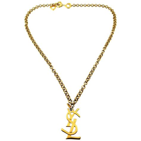 ysl star charm pendant|saint laurent ysl necklace.